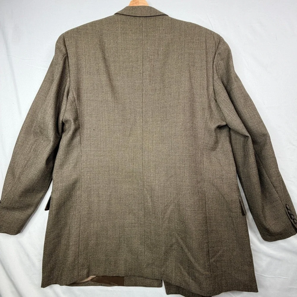 Joseph Abboud Nordstrom Men's Double Breasted Blazer Brown Made in USA